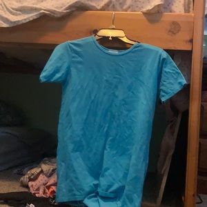 Lula roe plain cyan shirt